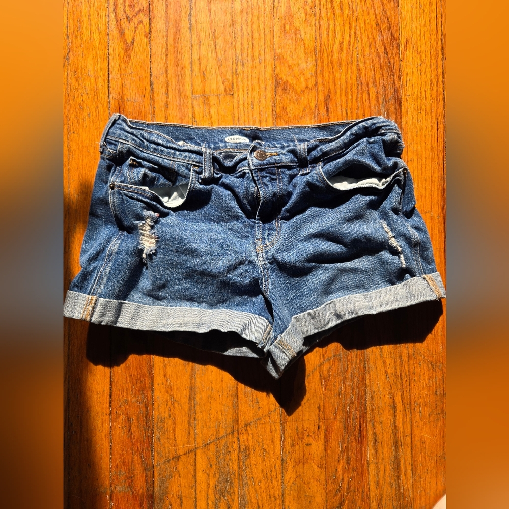 Old Navy Boyfriend Denim Shorts - Classic‎ Blue
